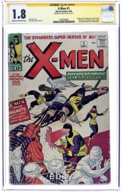 Uncanny X-Men #1 CGC 1.8 SS Stan Lee 1963 1329500001 1st app. X-Men