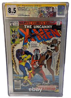 Uncanny X-Men 124 CGC SS 8.5 VF+ Legendary Chris Claremont Sig! Stan Lee Like