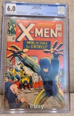 Uncanny X-Men 14 FN CGC 6.0 1st Appearance of the Sentinels 1965 Great Copy