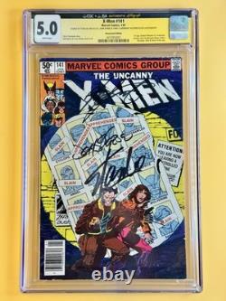 Uncanny X-Men #141 CGC 5.0 JSA 3x Signed By Stan Lee Chris Claremont John Byrne