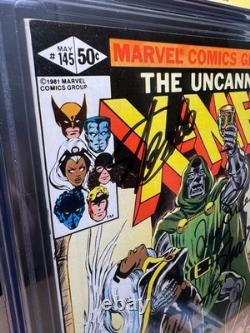 Uncanny X-Men #145 CGC SS 8.5 Stan Lee. Claremont. Romita. Rubenstein. Shooter 6X SS
