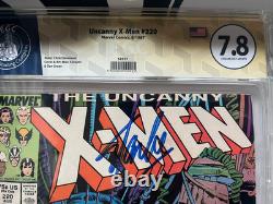 Uncanny X-Men #220, Aug.'87, NM- cgc 7.8 SIGNED STAN LEE WITH COA. MARVEL USA