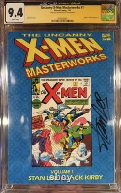 Uncanny X-Men Masterworks 1 CGC 9.4 White Pages Signed By Stan Lee! X-men 1963