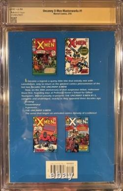 Uncanny X-Men Masterworks 1 CGC 9.4 White Pages Signed By Stan Lee! X-men 1963