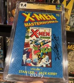 Uncanny X-Men Masterworks 1 CGC 9.4 White Pages Signed By Stan Lee! X-men 1963