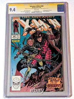 Uncanny X-men #266 1st Gambit Cgc Ss 9.4 3x Signed Stan Lee Claremont Kubert