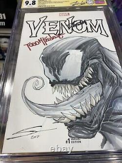 Venom #1 CGC 9.8 SS Sketch Edition by Gerardo Sandoval Sig McFarlane & Stan Lee