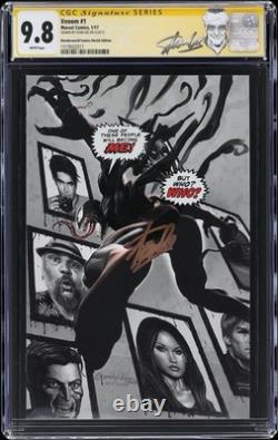Venom # 1 Wonderworld Sketch CGC 9.8 Signed By Stan Lee 1st Venom (Lee Price)