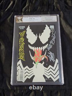 Venom Enemy Within #1 Glow in Dark PGX (? CGC) 9.4 SIGNED STAN LEE & McLeod