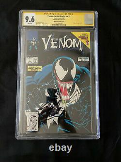 Venom Lethal Protector # 1 CGC SS 9.6 Black Error Variant Stan Lee Signed
