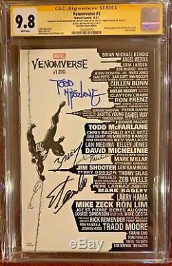 Venomverse 1 NYCC Skyling Variant SS CGC 9.8 Signed 4x, STAN LEE, McFarlane