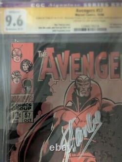 Very Rare (1 of 4 SS 9.6 CGC) The Avengers #57 Signed By Stan Lee (restored)