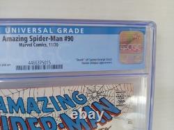 Vintage The Amazing Spider-Man 11/1970 Graded CGC 7.5 Comic Stan Lee