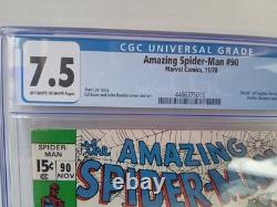 Vintage The Amazing Spider-Man 11/1970 Graded CGC 7.5 Comic Stan Lee