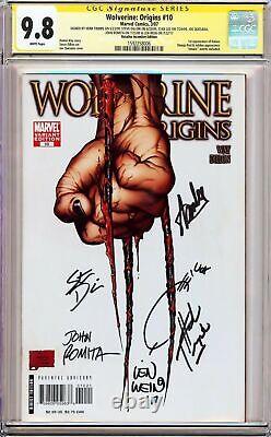 WOLVERINE ORIGINS #10 3RD CLAW VARIANT 1100 CGC 9.8 SS Signed Stan Lee, +5 MORE