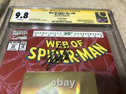 Web of SPIDER MAN 90 CGC SS 9.8 Stan Lee Signed Amazing Top 1 Gold Hologram