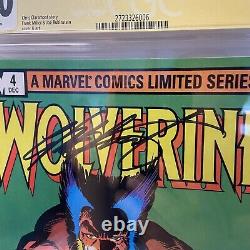 Wolverine 4 1982 CGC 8.0 Legendary Creator Chris Claremont Sig? Stan Lee Like