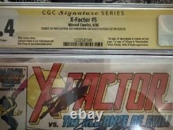 X-Factor #5 CGC 9.4 1st Apocalypse Cameo 3x Signed including Stan Lee