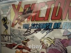 X-Factor #5 CGC 9.4 1st Apocalypse Cameo 3x Signed including Stan Lee