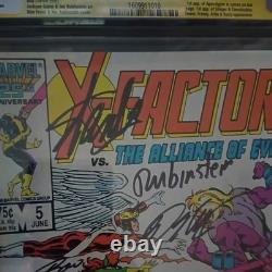 X-Factor #5 CGC 9.8/ 1st Apocalypse 4x Signed including Stan Lee