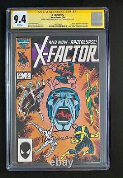 X-Factor #6 CGC 9.4 SS Signed Stan Lee & Louise 1986 Marvel 1st Apocalypse