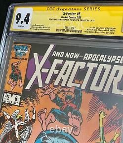 X-Factor #6 CGC 9.4 SS Signed Stan Lee & Louise 1986 Marvel 1st Apocalypse