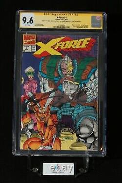 X-Force #1 CGC 9.6 SS Stan Lee, Rob Liefeld & Fabian Nicieza Marvel (1991)