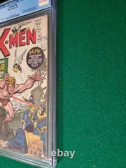 X-MEN #10 CGC 4.0 1965 1st Silver Age Appearance Kazar Zabu Savage Land Stan Lee