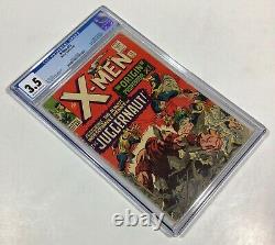 X-MEN #12 CGC 3.5 KEY! OWithW (1st Juggernaut! Origin of Professor X) 1965 Marvel