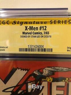 X-MEN 12 CGC SS 5.0 STAN LEE SIGNED Origin and first appearance of Juggernaut