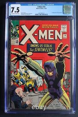 X-MEN #14 1st SENTINALS and 1st Bolivar TRASK Movies 1965 STAN LEE KIRBY CGC 7.5