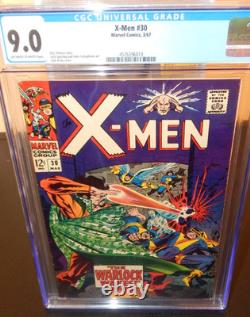 X-MEN #30 3/67 CGC 9.0 Marvel Comics The Warlock Wakes Stan Lee Thomas Kirby