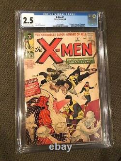 X-Men #1 (1963) CGC 2.5 1st Edition Uncanny XMen Comic MARVEL Original