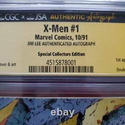 X-Men #1 CGC 9.8 Jim Lee Signed 1991 Marvel Key