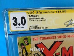 X-Men #1 Marvel Comics 1963 CGC Signature Series 3.0 Signed by Stan Lee