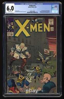 X-Men #11 CGC FN 6.0 Off White 1st Appearance Stranger Stan Lee Jack Kirby