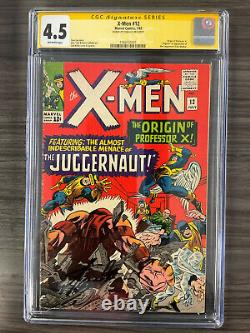 X-Men #12 CGC 4.5 1965 STAN LEE SIGNED! Signature! 1st Juggernaut! N5 151 cm