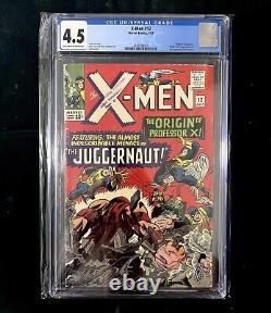 X-Men #12, CGC 4.5. 1st Appearance Juggernaut, Origin of Professor X