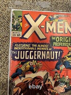 X-Men #12 (First Appearance Of The Juggernaut) (small Rip Shown In Last Photo)