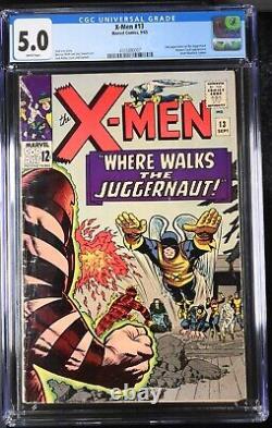X-Men #13 CGC 5.0 WHITE PAGES 2nd appearance Juggernaut 4355890007