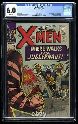 X-Men #13 CGC FN 6.0 White Pages 2nd Appearance Juggernaut! Stan Lee! Marvel