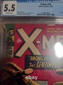 X-Men #14 CGC 5.5 1965 1st Appearance of the Sentinels Stan Lee Jack Kirby