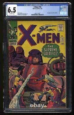 X-Men #16 CGC FN+ 6.5 3rd Appearance Sentinels! Stan Lee! Jack Kirby Art