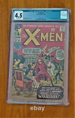 X-Men #2, Nov, 1963, 1st Vanisher, Pre-CGC Photos, Off-White Pages, CGC 4.5