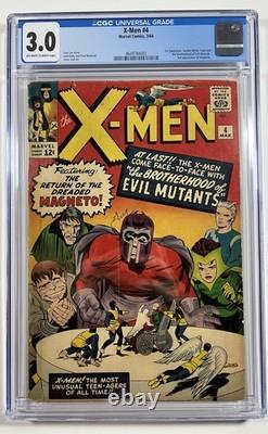 X-Men 4 (Marvel, 1964) CGC 3.0 1st Appearance Scarlet Witch & Quicksilverr