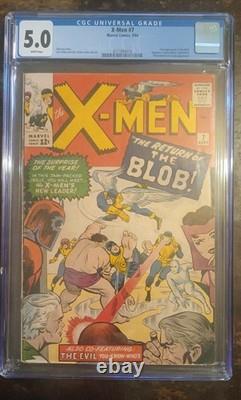 X Men 7 Cgc 5.0 White Pages! 2nd appearance of the blob