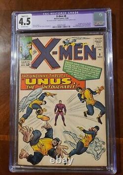 X-Men #8 CGC 4.5 Restored 1964 1st appearance of Unus the Untouchable