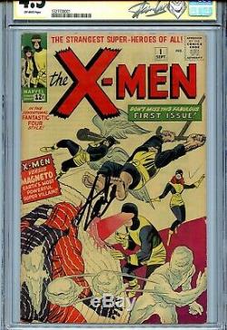 X-Men Vol 1 1 CGC 4.5 SS 1963 Stan Lee Uncanny Cyclops Jean Grey Iceman Angel