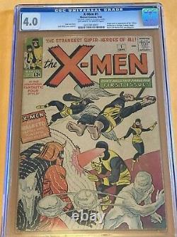 X-men #1 1963 Very Good 4.0 = 1st X-men, 1st Magneto & Signed By Jack Kirby