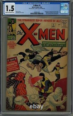 X-men #1 Cgc 1.5 Incomplete Cream To Off-white Pages Marvel 1963